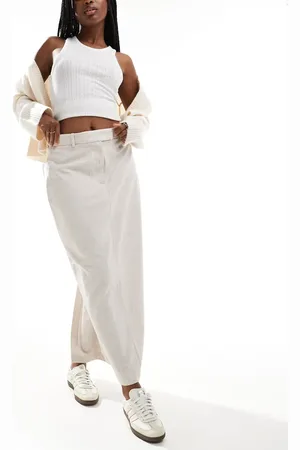 Abercrombie & Fitch Column maxi skirt in light