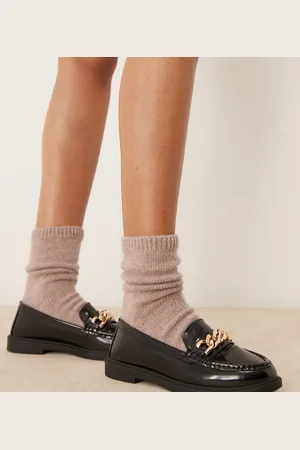 New Look Chunky loafer with chain in
