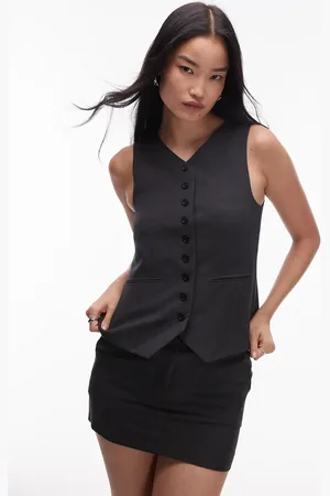 Topshop Tailored mini skirt in charcoal