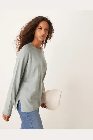JDY Round neck jumper in light