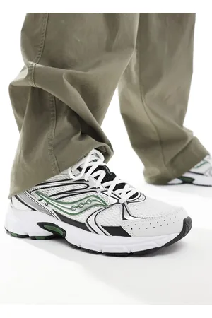 Saucony Originals Ride Millennium trainers in and green