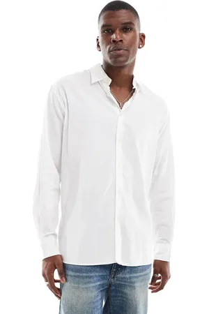 JACK & JONES Oversized cotton shirt in