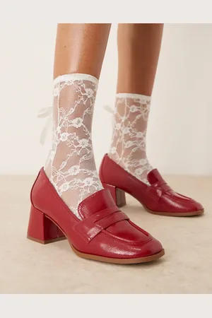 New Look Heeled loafer in