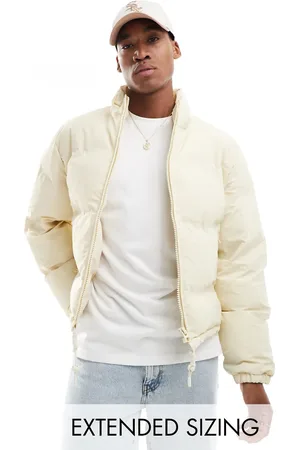 ASOS Cropped puffer jacket in ecru