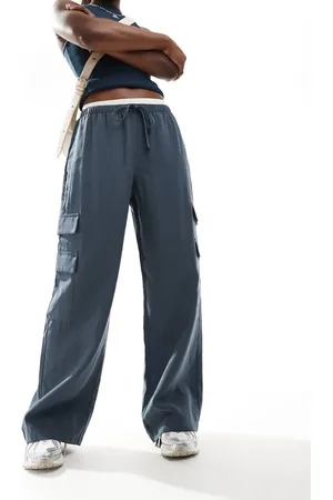 Abercrombie & Fitch Tie waist cargo trousers in