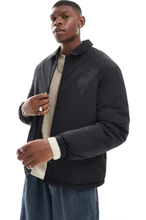 JACK & JONES Nylon button through coach jacket in