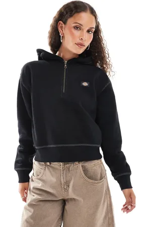 Dickies Seasonal quarter zip hooded jumper in