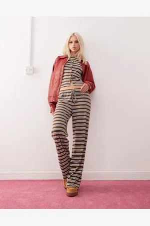 COLLUSION Relaxed rib stripe trouser