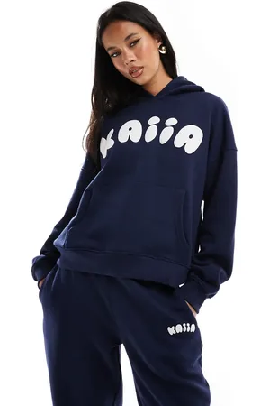 Kaiia Bubble logo oversized hoodie co-ord in