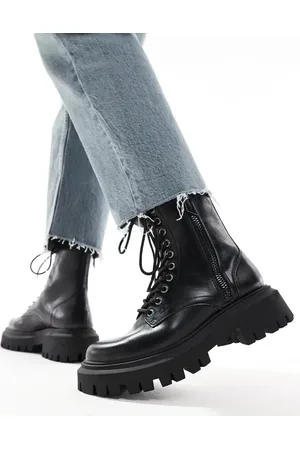 Stradivarius Zip up ankle boot in