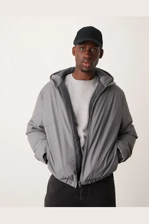 ASOS Shower resistant rubberised puffer jacket in