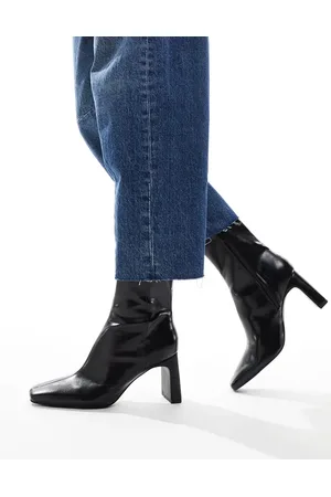 ASOS Reach set back mid heel boots in