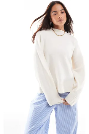 VERO MODA Soft o-neck jumper in cream