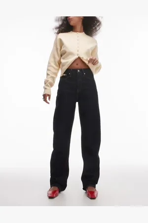 Calvin Klein High rise straight leg jeans in indigo denim