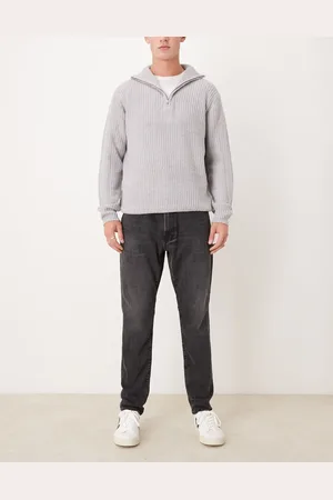 Abercrombie & Fitch Athletic slim fit jeans in washed