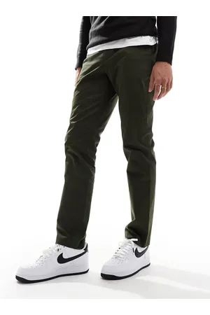 Paul Smith Tapered chino trousers with patch logo in khaki