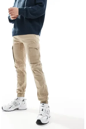 JACK & JONES Intelligence slim fit cargo trouser in beige