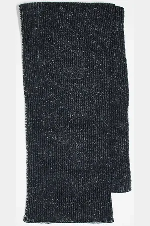 Reclaimed Unisex scarf in navy rib