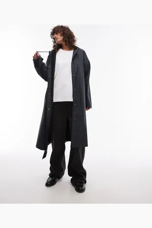 Rains 12040 waterproof A-line longer jacket in