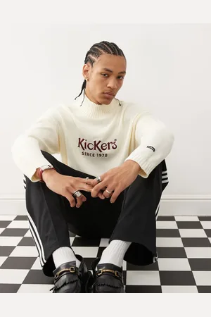 Kickers Unisex knit mock neck jumper with embroidered logo
