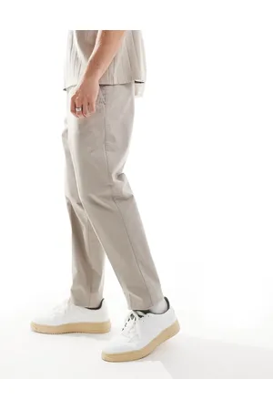 Armani Exchange Soft tailored trouser in beige