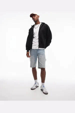 Topman Premium heavyweight oversized full zip hoodie in