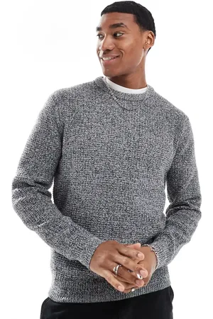River Island Long sleeve waffle knit jumper in