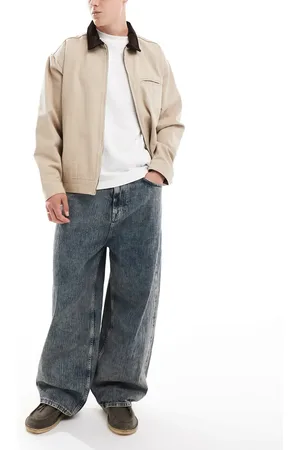 Pull&Bear Superbaggy washed jeans in dark