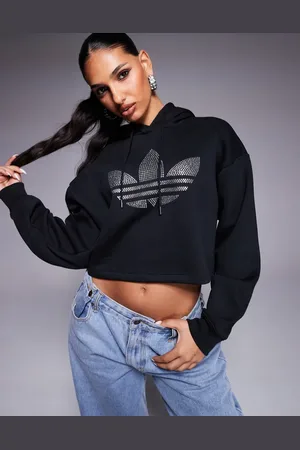 adidas Hoodie with diamante trefoil