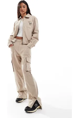 Sixth June Relaxed trouser co-ord in beige