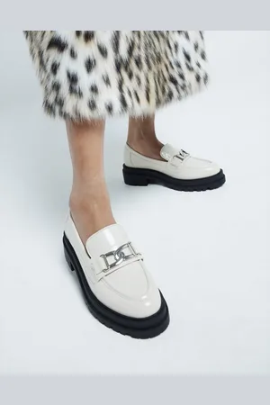 River Island Chunky loafer in cream