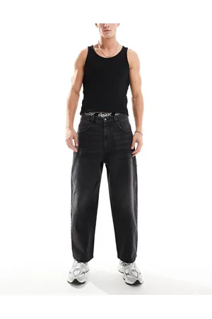 Pull&Bear STWD waistband skater jean in washed