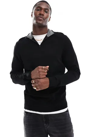 River Island Quarter zip jumper in