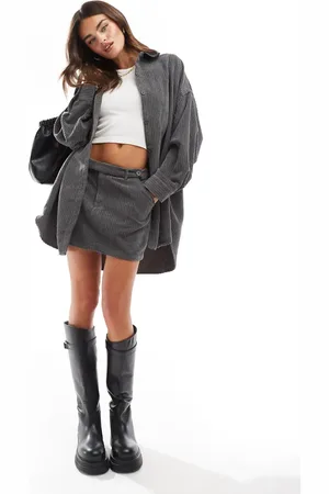 ASOS Cord belted micro mini skirt co-ord in