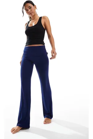 Cotton On Cotton On sleep recovery roll waist pyjama bottoms in navy
