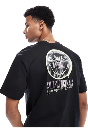 Only & Sons Relaxed t-shirt with smile print in
