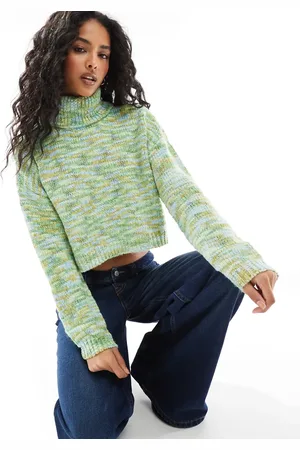 ONLY Roll neck cropped jumper in tonal