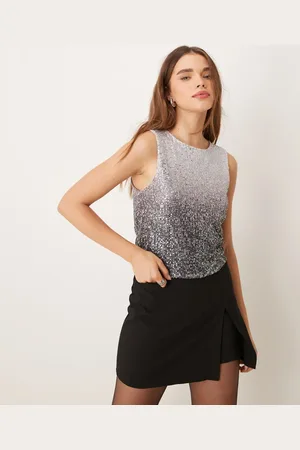 JDY Sequin top in ombre