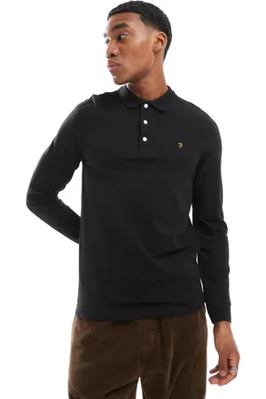 Farah Blanes long sleeve polo shirt in