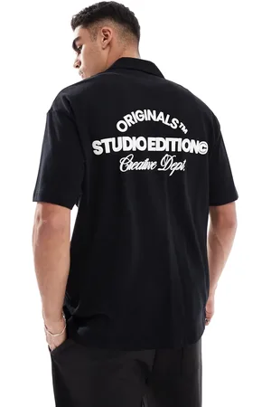 JACK & JONES Oversized shirt with originals back print in