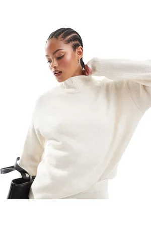 VERO MODA Oversized rollneck jumper co-ord in mono melange