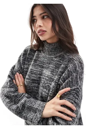 VERO MODA Oversized rollneck jumper co-ord in mono melange