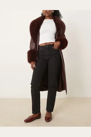 SELECTED Femme slim jeans with asymetric detail in