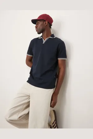 SELECTED Polo shirt with revere collar in