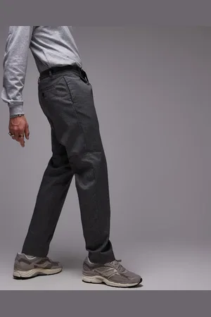 SELECTED Tapered leroy pleat trouser in pinstripe