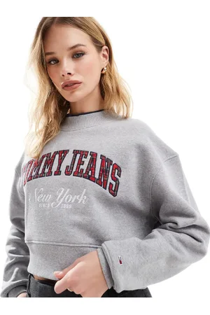 Tommy Hilfiger High neck varsity crop sweatshirt in