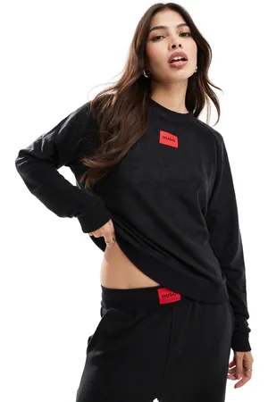 HUGO BOSS HUGO Bodywear co-ord snoozie sweatshirt in teddy fleece