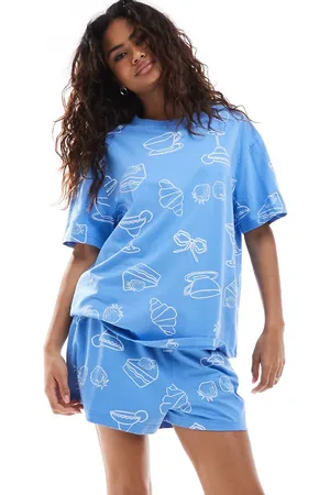 ASOS Brunch oversized tee & short pyjama set in