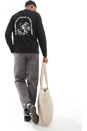 Farah Grays long sleeve t-shirt in with chest and back print