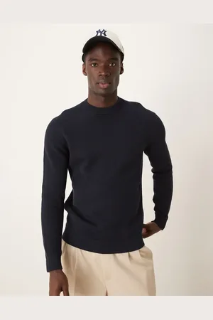 SELECTED Knitted crew neck jumper in